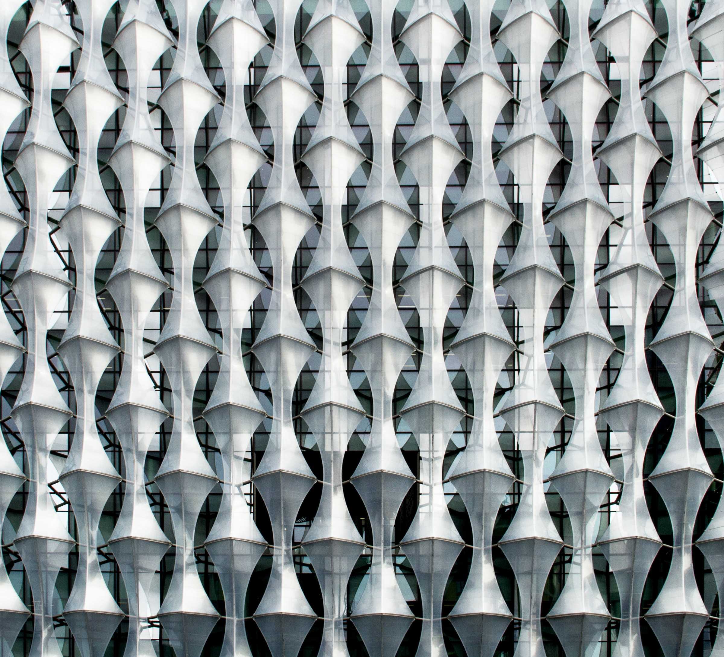 A building with repeating window patterns.